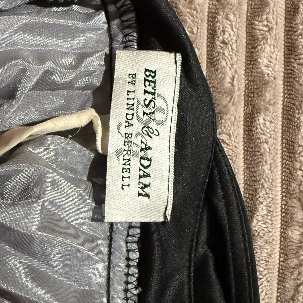 Betsy & Adam Black and Silver halter Dress - Picture 5 of 5